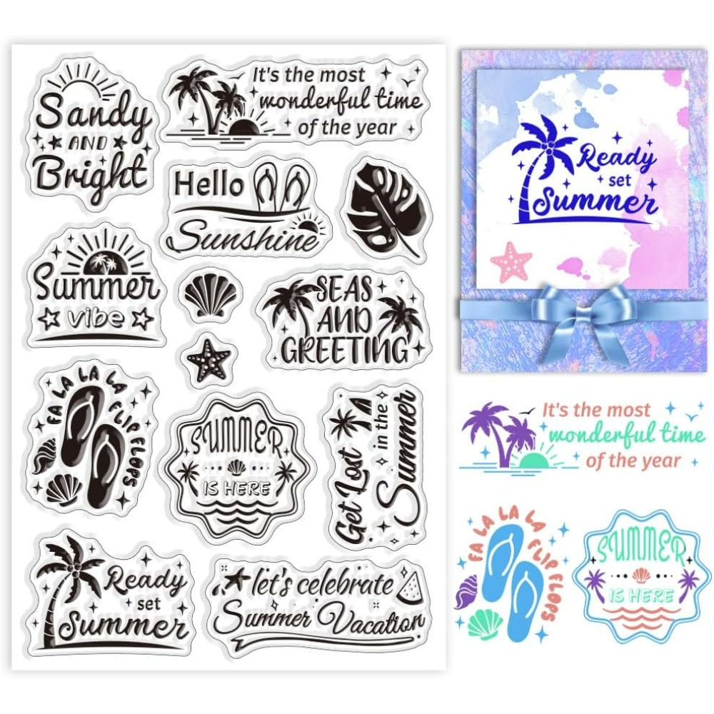 Rubber Stamp Blank - Zomertekst Clear Stamps Seashell Clear Stamps