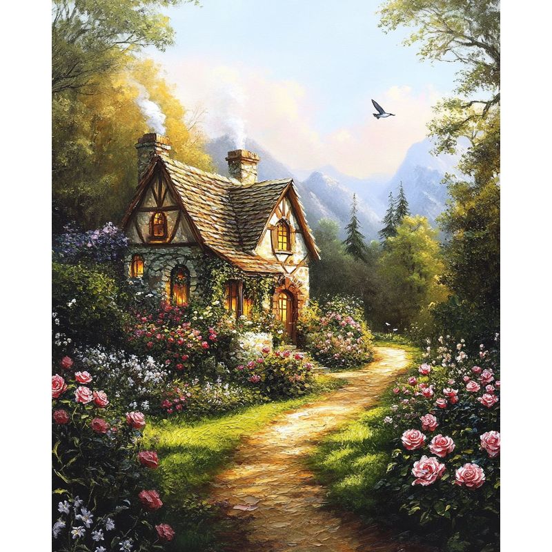 Art And Craft Jungle - PhotoCustom Diy volledige ronde Diamond schilderij