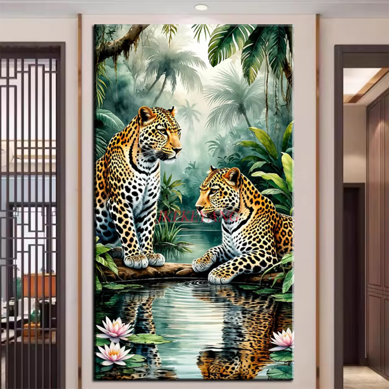Art And Craft Jungle - Nieuwe Jungle Bos Landschap 5D Diy