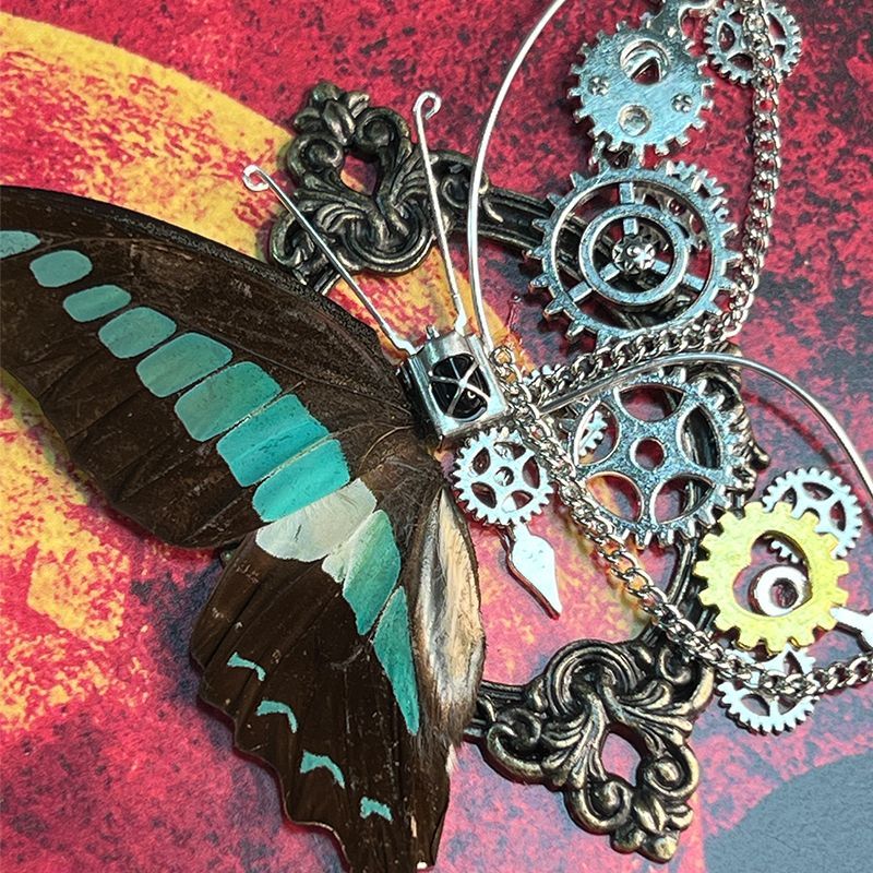 Art Craft Animals - Steampunk vlinderframe DIY-kit Echt insectenmonster Mechanische