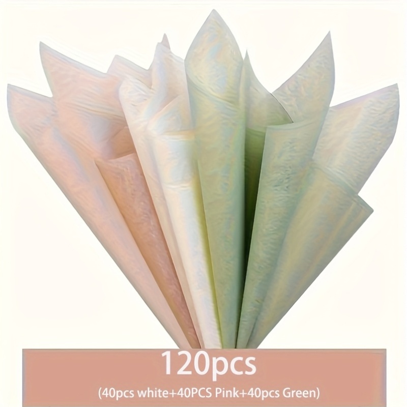Art Craft Items - 120 stuks - verwijderbaar bloemverpakkingspapier, bloemverpakkingspapier,