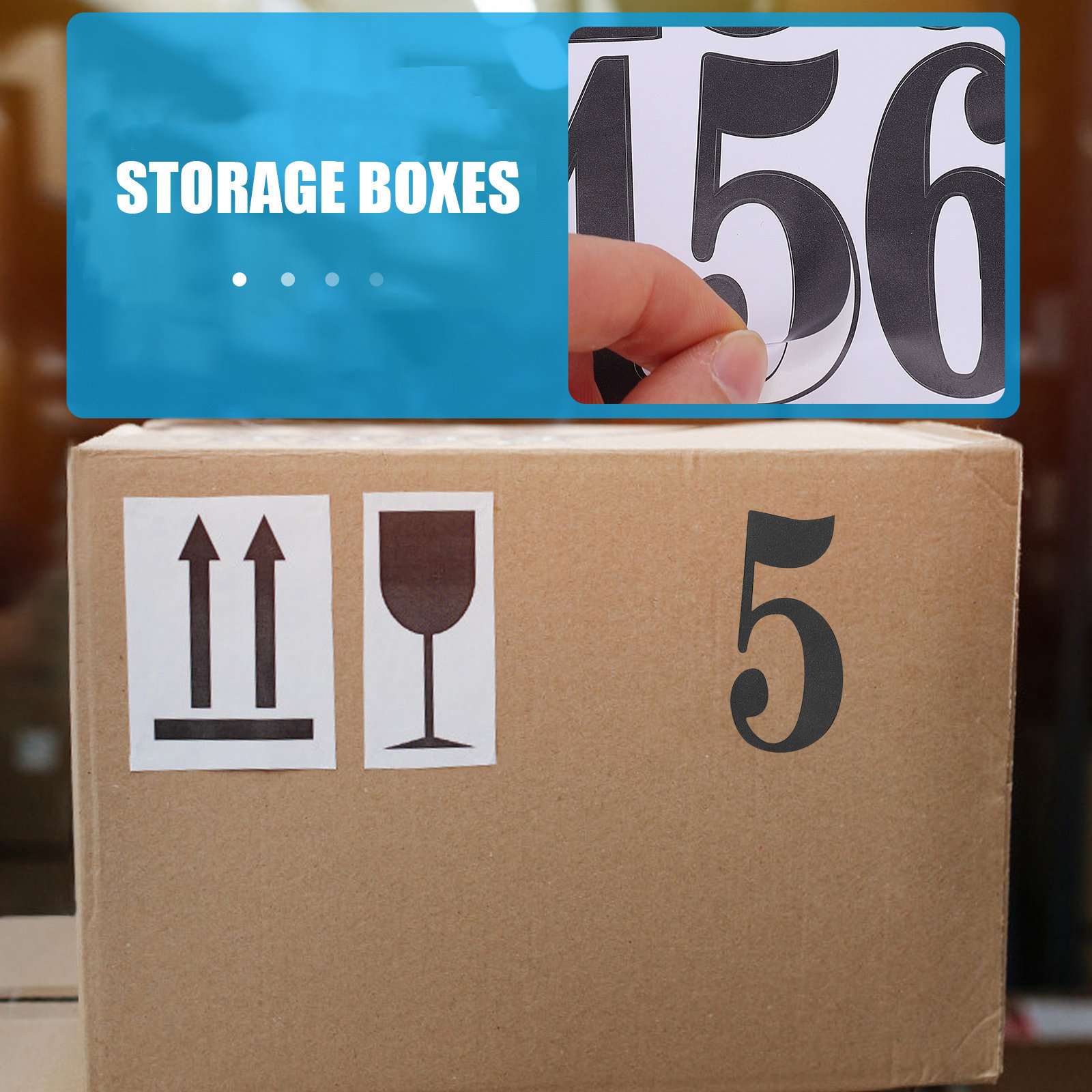 Art And Craft Numbers - 5 Vellen Waterdichte Oliebestendige Scheurvaste PVC