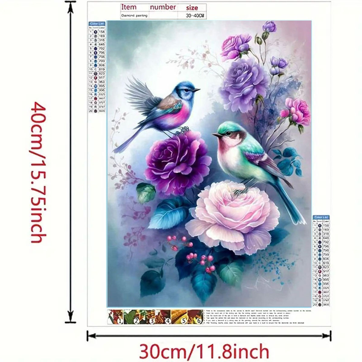 Art Craft Animals - 1 set diamant schilderij met vogelzang