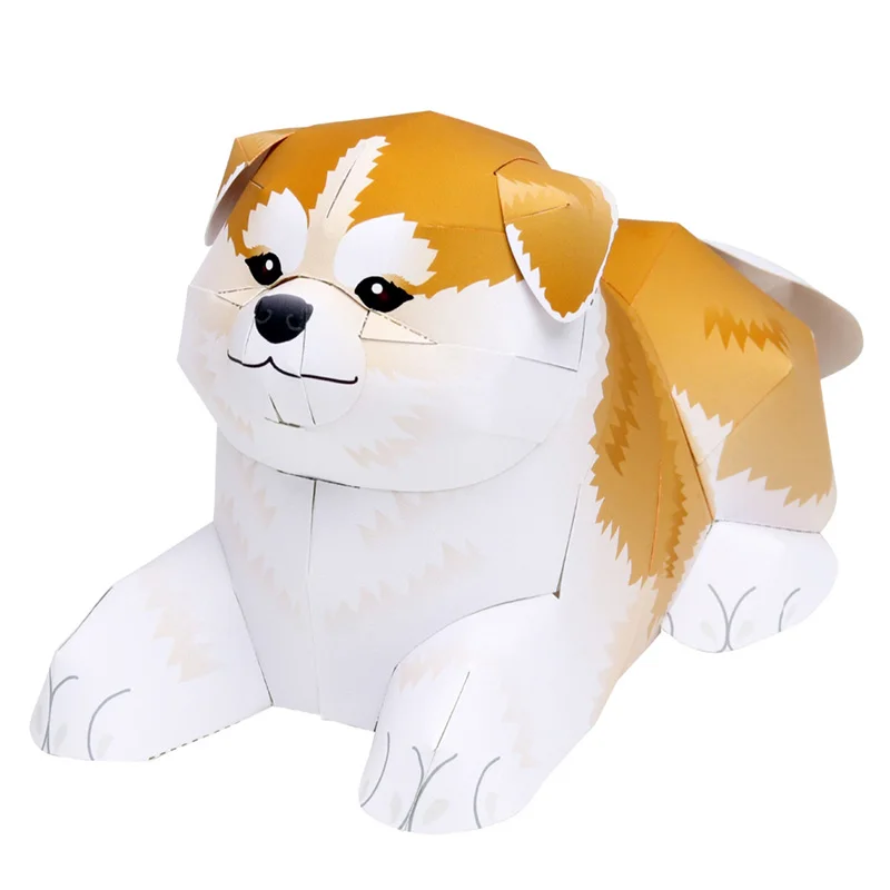 Art Craft With Cardboard - Akita Shiba Inu Vouwen Handgemaakte Origami