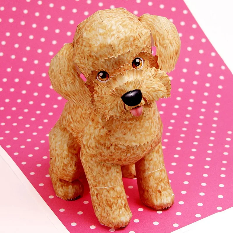 Art Craft With Cardboard - Speelgoed Poedel Hond Vouwen Origami Art