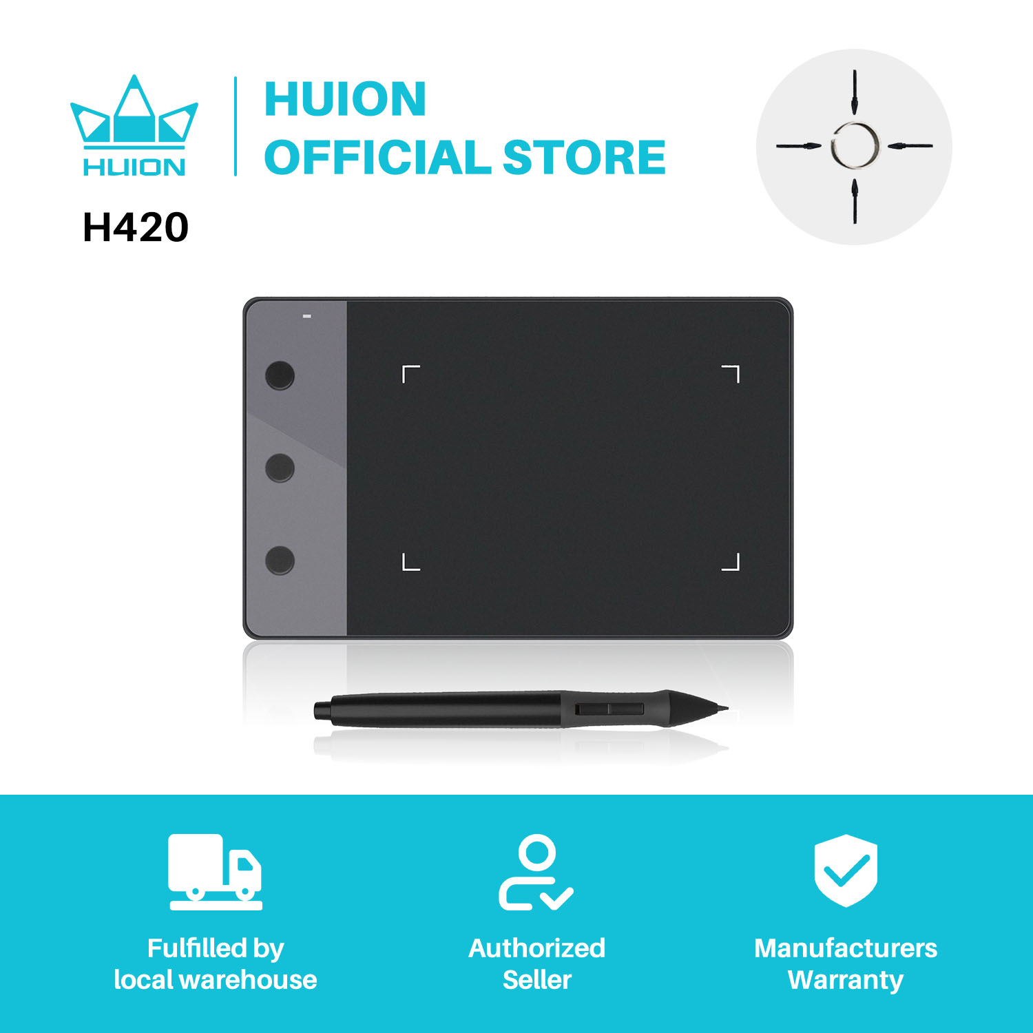 Art Craft Online - Nieuwe Huion H420 Grafische Tabletten 4