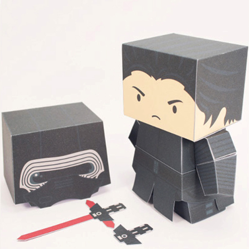 Art Craft With Cardboard - Dark Apprentice Papier Model Mini 3D