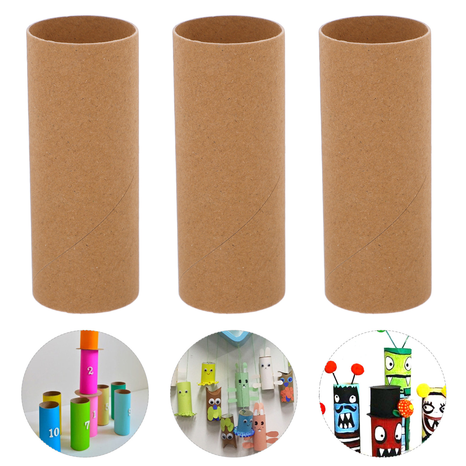 Art Craft With Cardboard - 20 stuks lege papierrolbuizen, ronde kartonnen