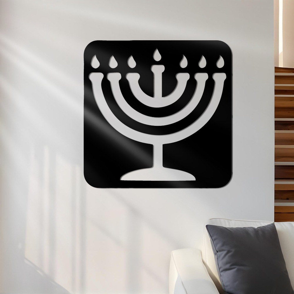 Art & Craft Valley - CIFBUY IJzeren Wanddecoratie Vintage Menorah Metalen