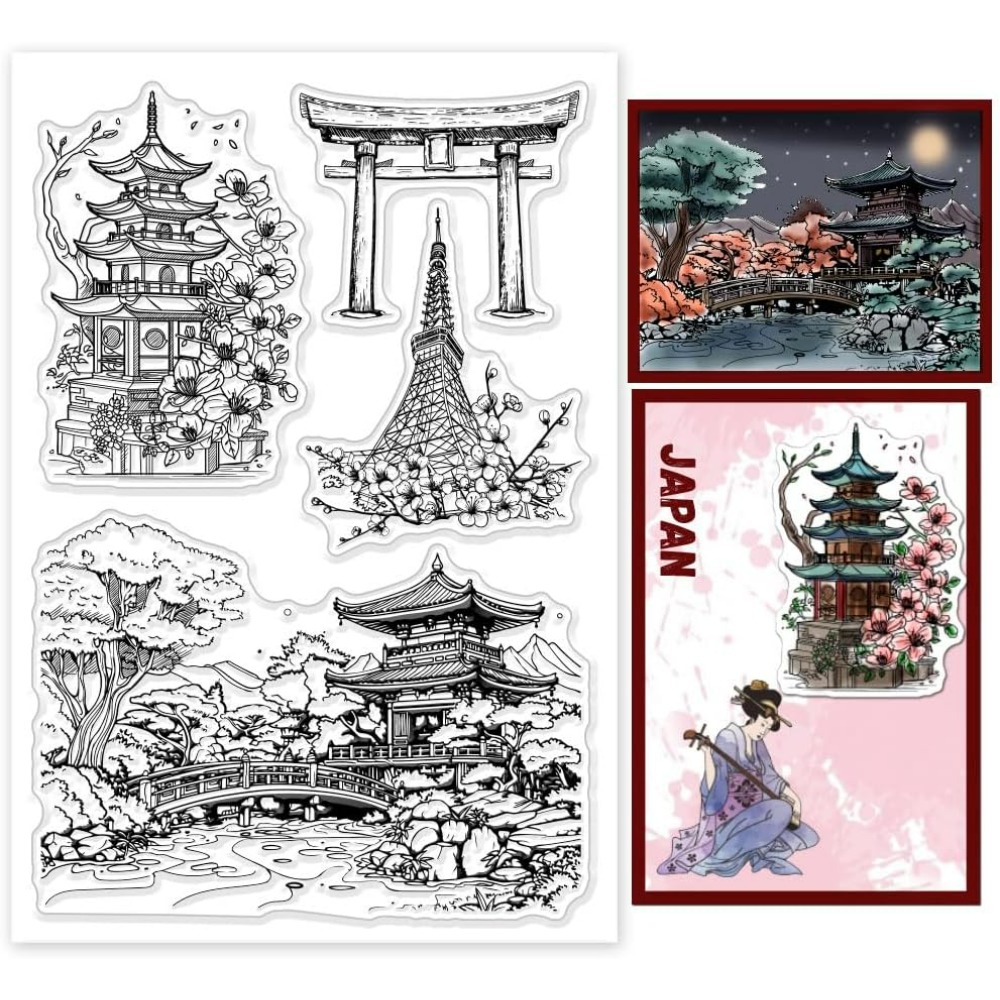 1 Vel Landschap Duidelijke Ste - Rubber Stamp Blank recensie en prijs
