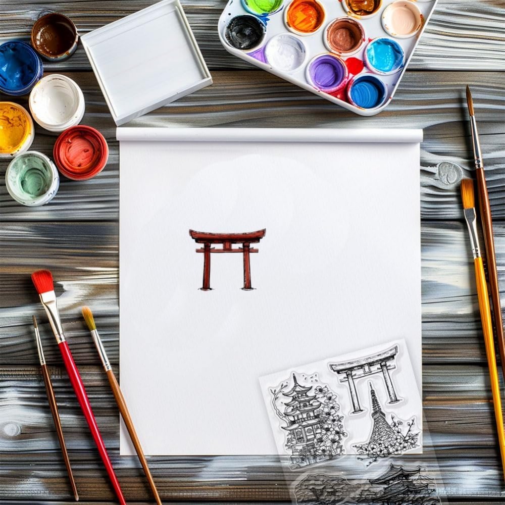 1 Vel Landschap Duidelijke Ste - Rubber Stamp Blank recensie en prijs