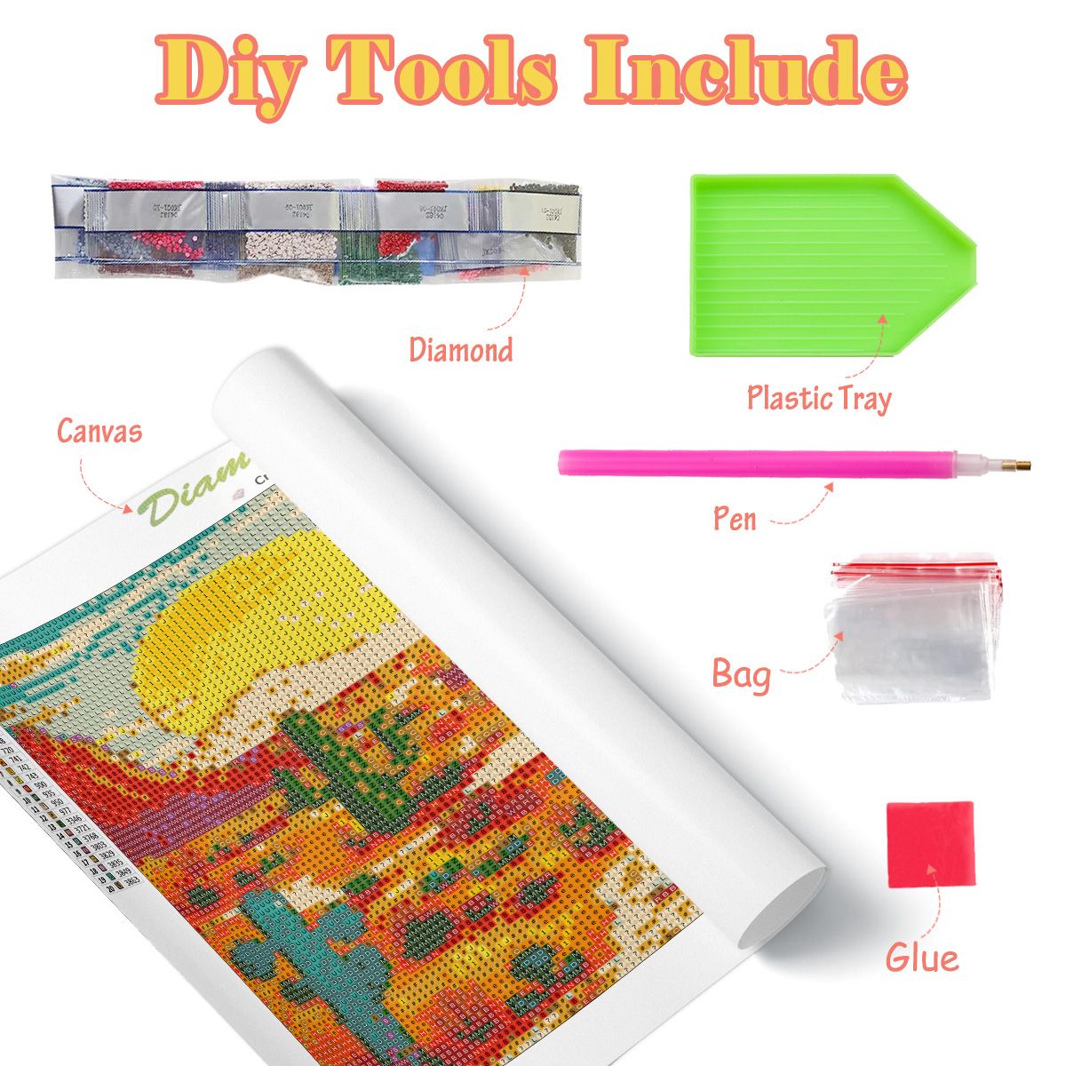 PhotoCustom Diy volledige rond - Art And Craft Jungle recensie en prijs