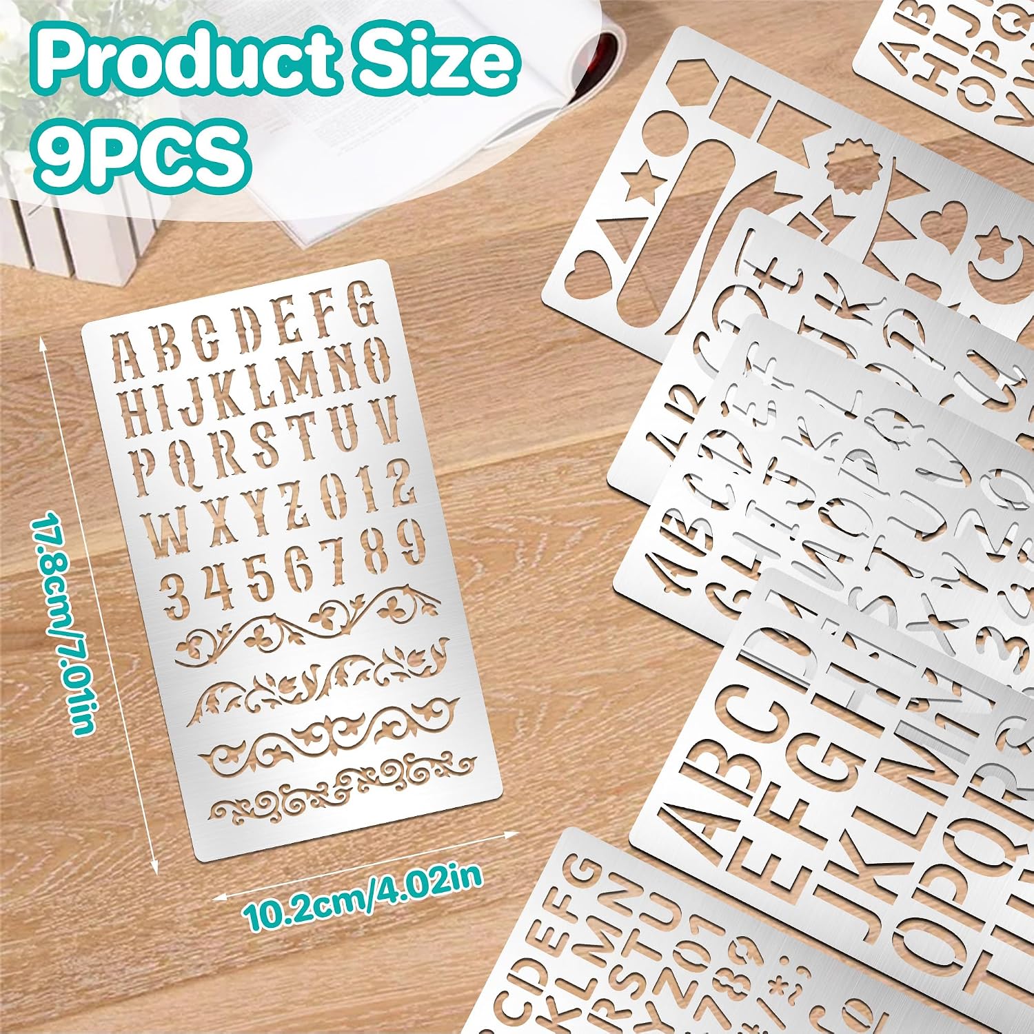 9-delige metalen letter- en ci - Art And Craft Numbers recensie en prijs