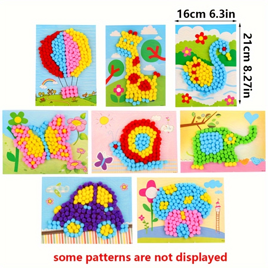 2 stks 16x21 cm Kleurrijke Pom - Art Craft Animals recensie en prijs