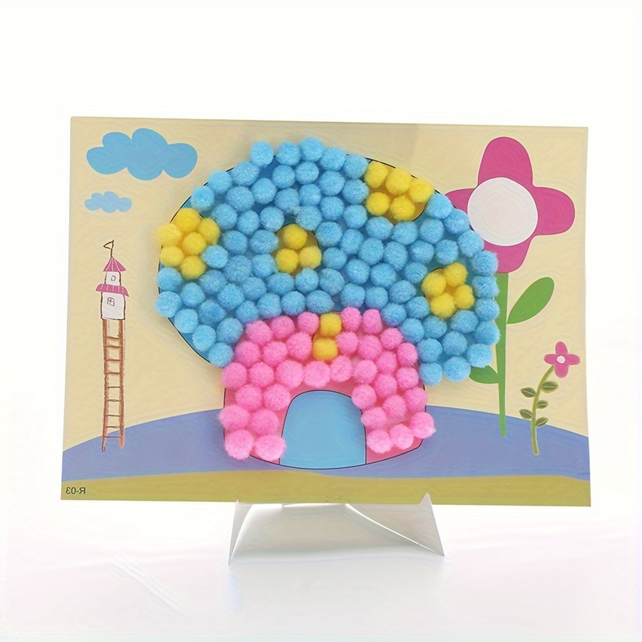 2 stks 16x21 cm Kleurrijke Pom - Art Craft Animals recensie en prijs