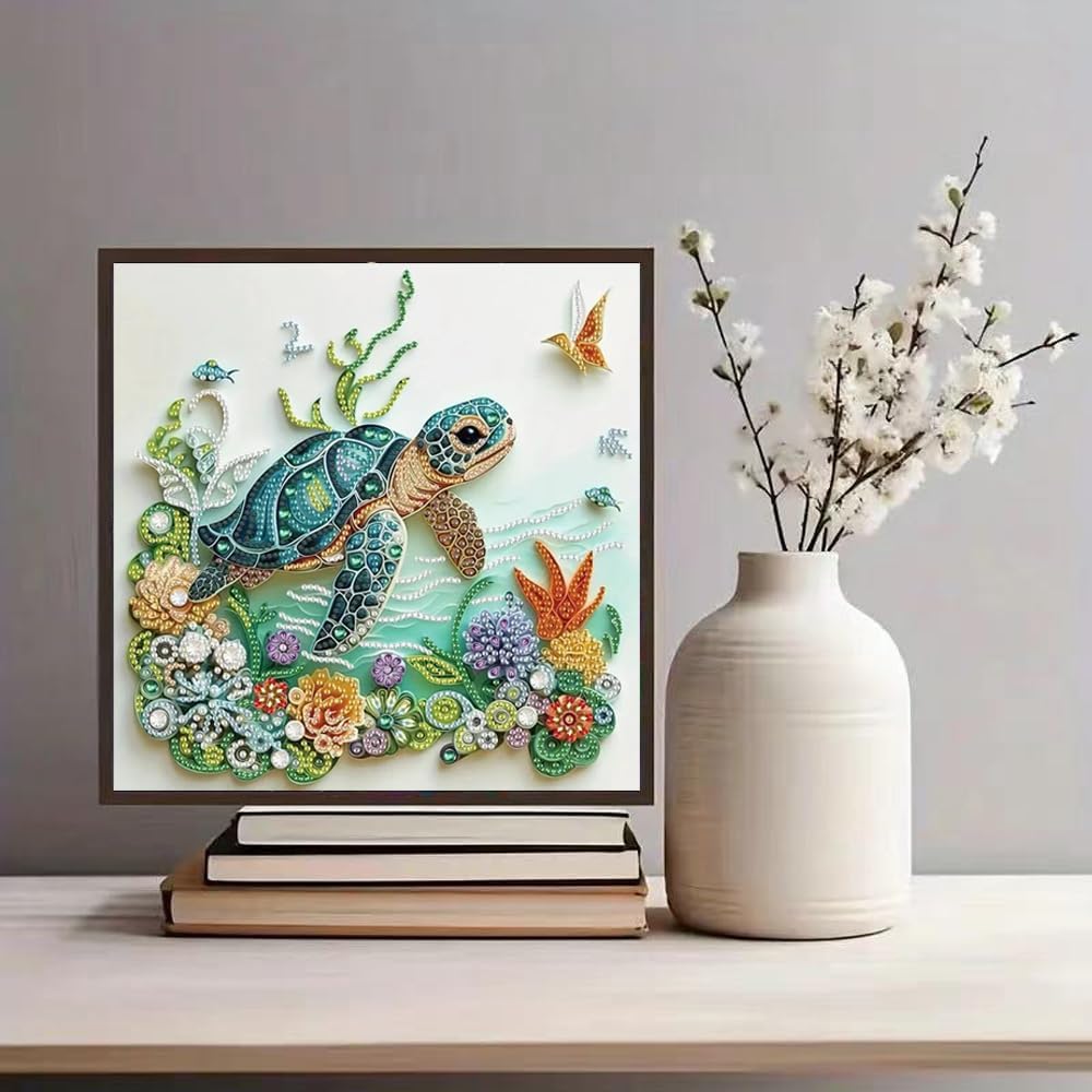 Zeeschildpad Diamant Schilder  - Art Craft Animals recensie en prijs
