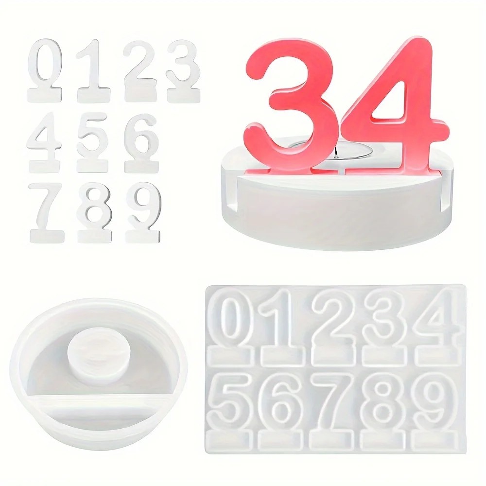 2-delige siliconen mallen voor - Art And Craft Numbers recensie en prijs