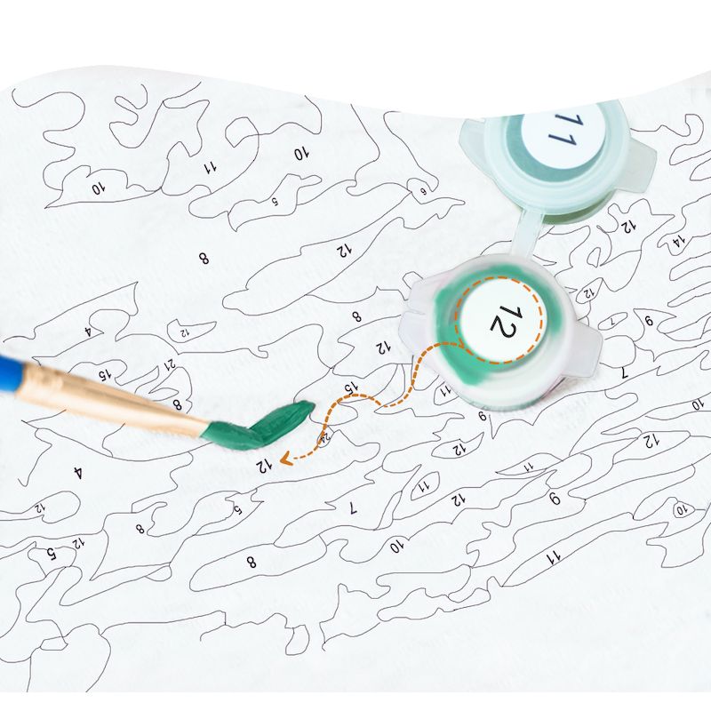 Schilderen op nummer Wolf olie - Art And Craft Numbers recensie en prijs