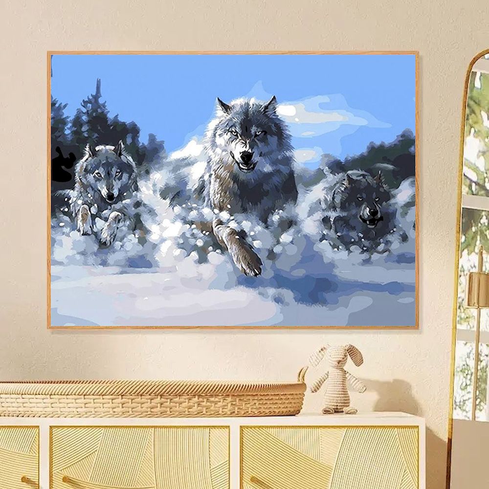 Schilderen op nummer Wolf olie - Art And Craft Numbers recensie en prijs