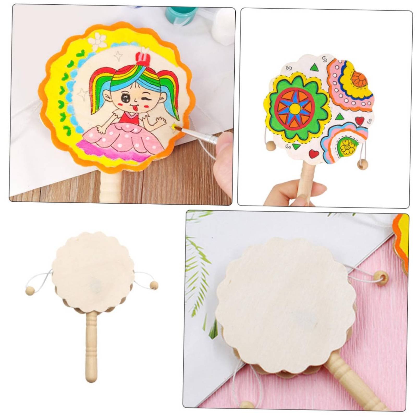 DIY houten rammelaar-trommel m - Art Craft Workshop recensie en prijs