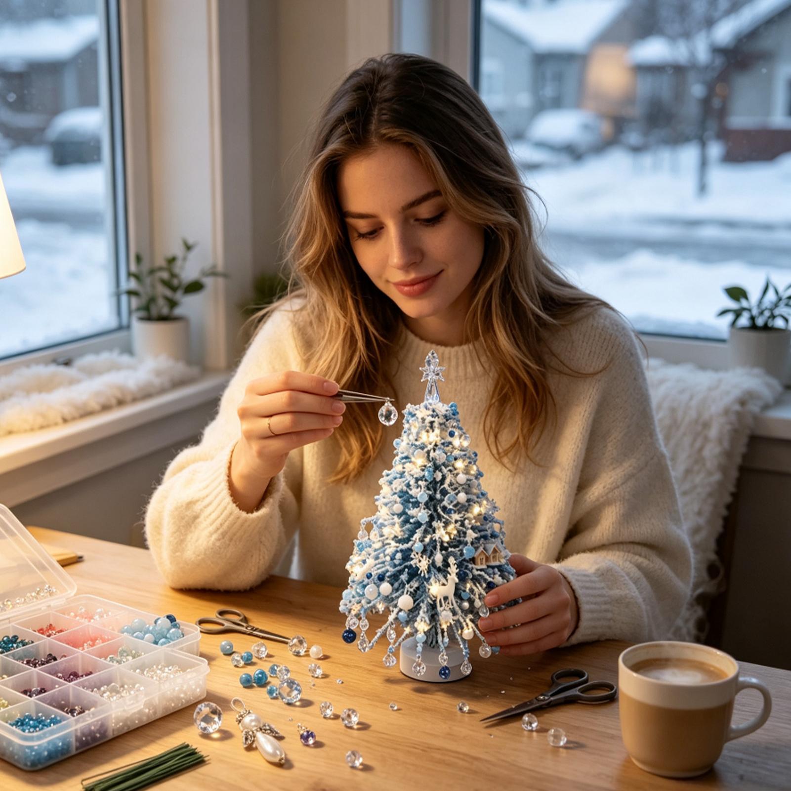 Kerstboom-kralenkunst Winterva - Art Craft Animals recensie en prijs
