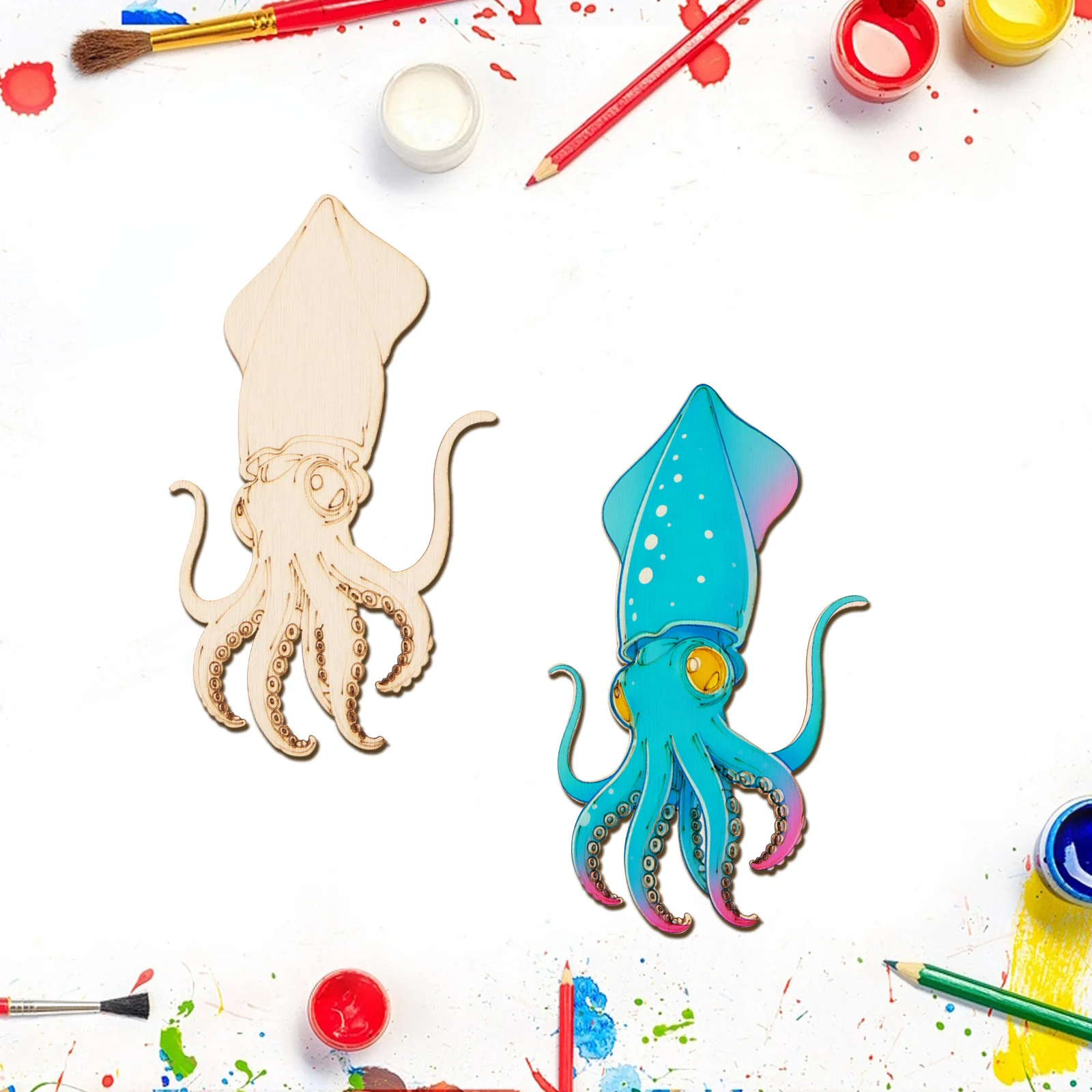 10 stks/set Onvoltooide Houten - Art Craft Animals recensie en prijs