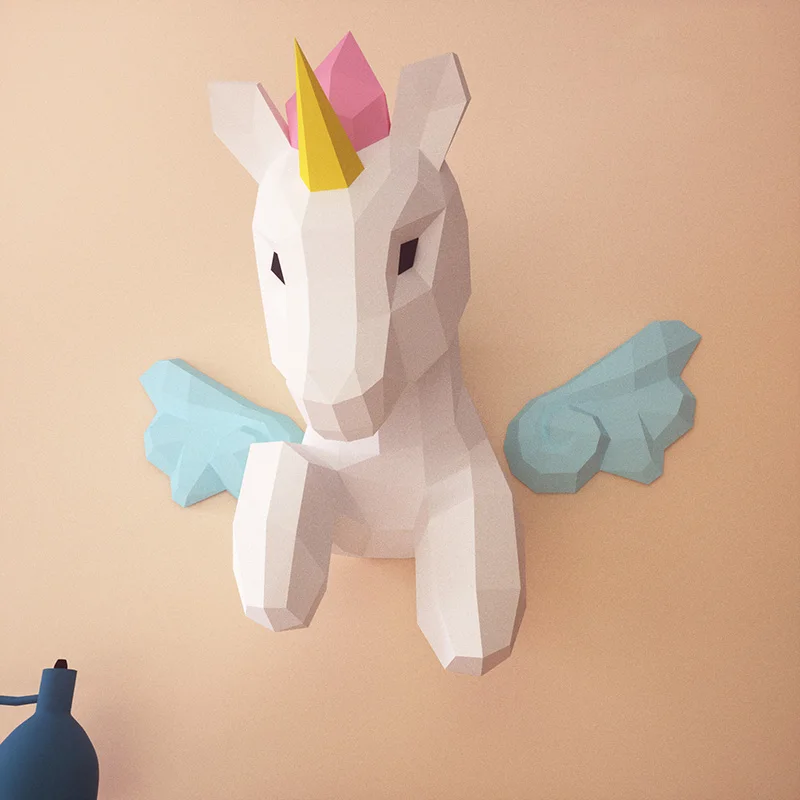 Regenboog Eenhoorn Dier Muur D - Art Craft With Cardboard recensie en prijs