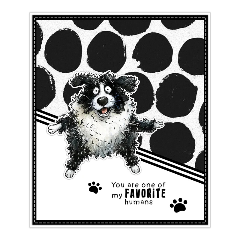 Poten en grappige honden snijm - Rubber Stamp Blank recensie en prijs