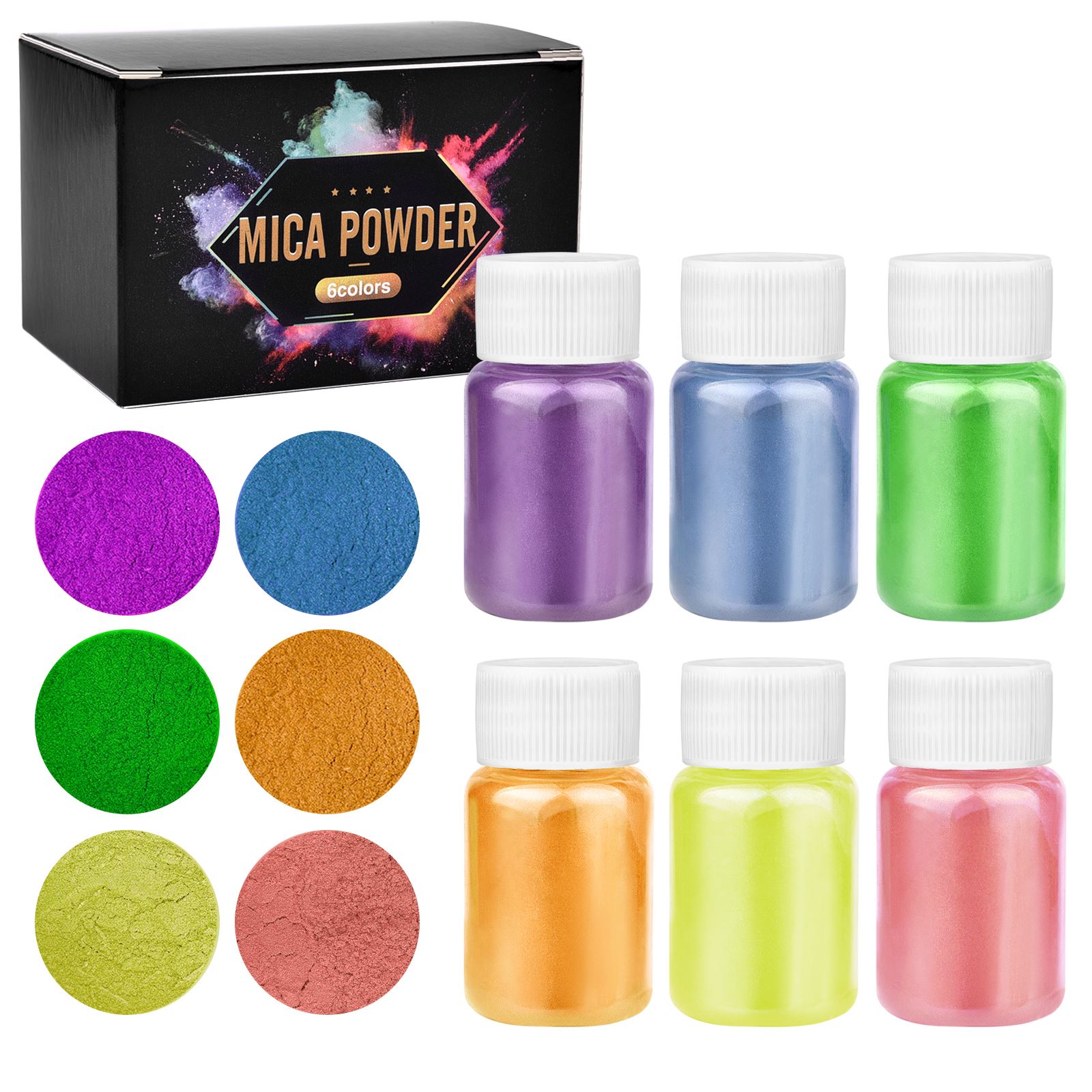 Nieuwe 6 Kleuren Epoxyhars Kle - Alcohol Ink Set recensie en prijs