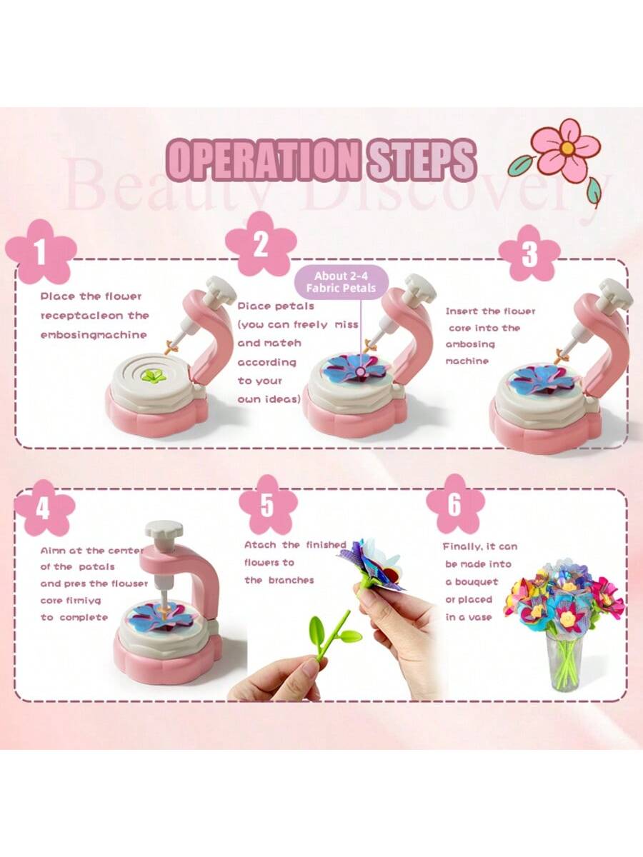 Kids Flower Craft Kit met pers - Art Craft 6 Year Old recensie en prijs