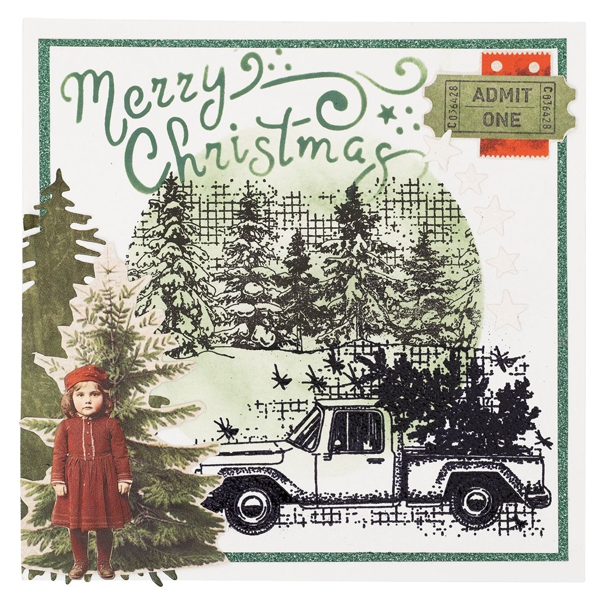 Sterrenhemel achtergrond Winte - Rubber Stamp Blank recensie en prijs