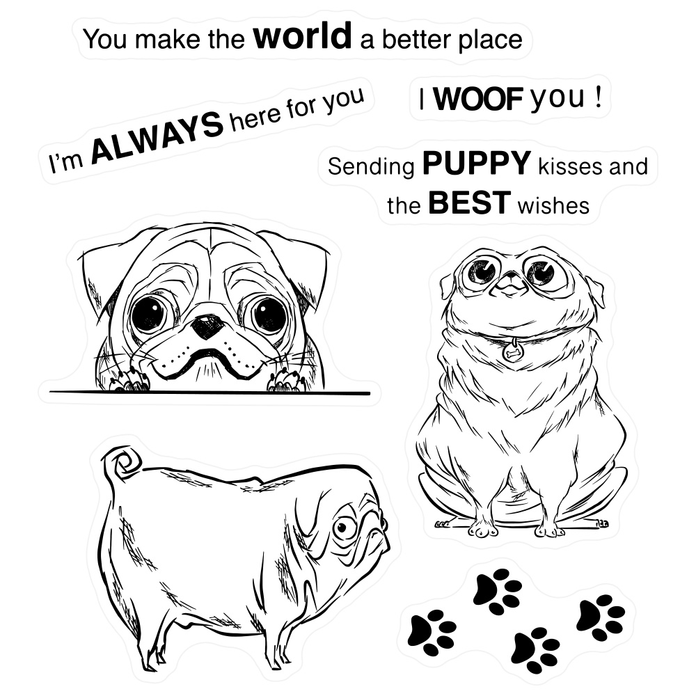 Mangocraft Leuke Cartoon Honde - Rubber Stamp Blank recensie en prijs
