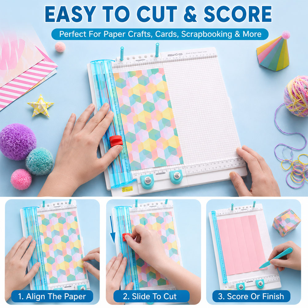7-in-1 papiertrimmer & vouwbor - Art Craft With Cardboard recensie en prijs