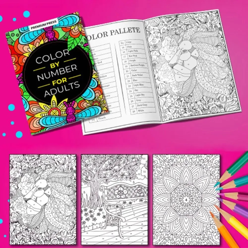 80 pagina's kleurplaten op num - Art And Craft Numbers recensie en prijs