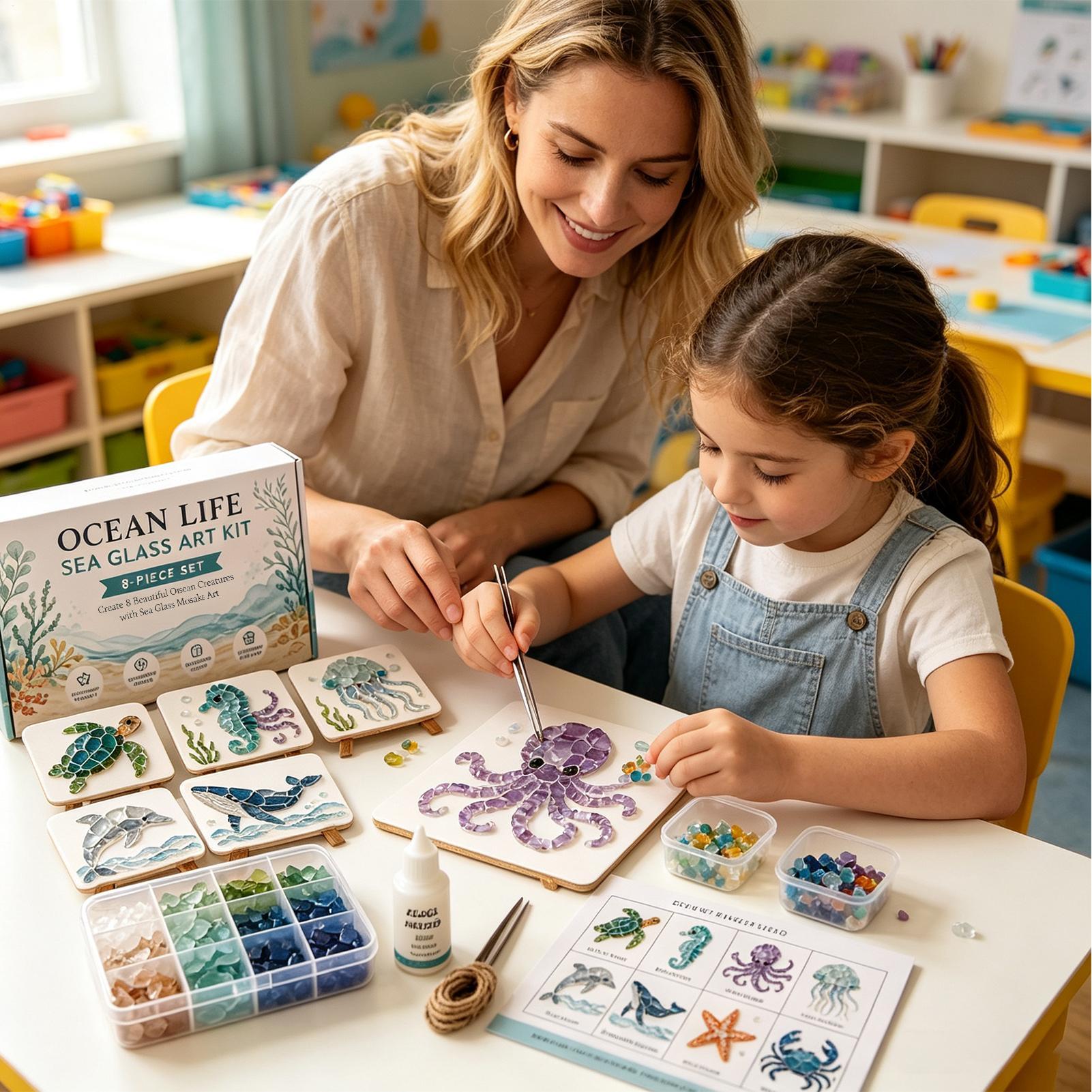 1 stks Oceaanleven Zeeglas Moz - Art Craft Animals recensie en prijs