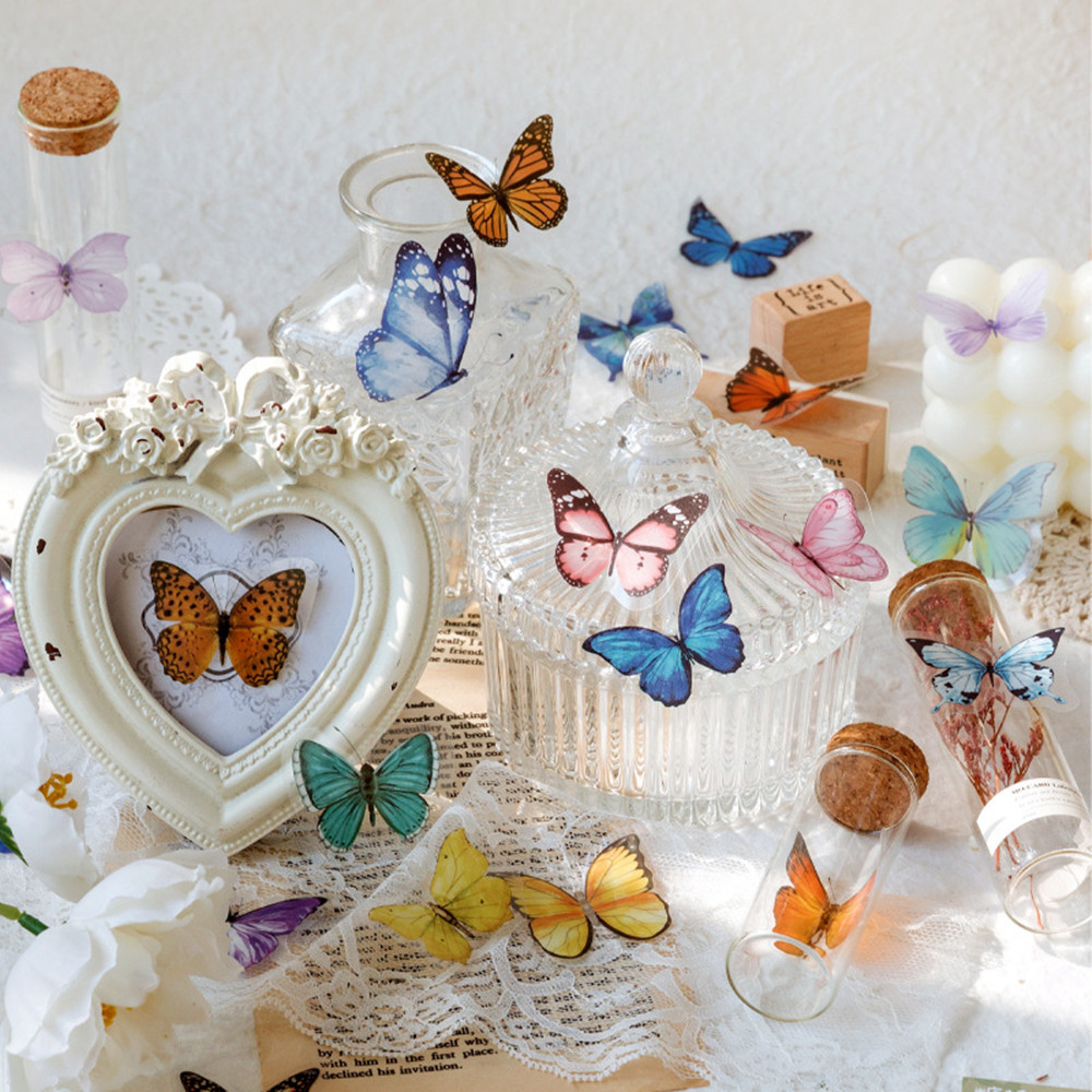 40 Stks/zak Vlinderstickers Hu - Art Craft Items recensie en prijs
