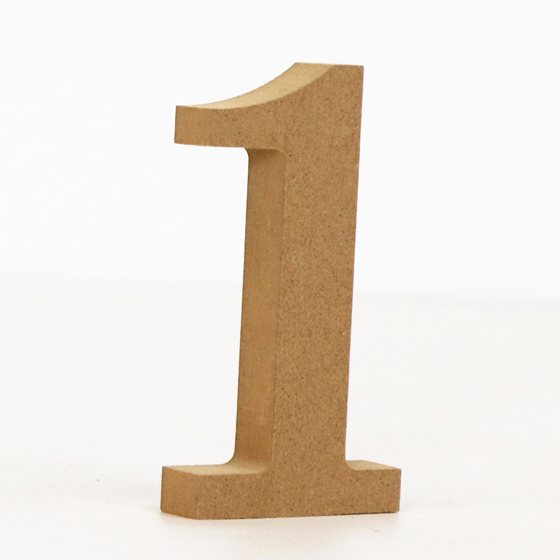 1 st 10 cm Hout Kleur Nummers  - Art And Craft Numbers recensie en prijs