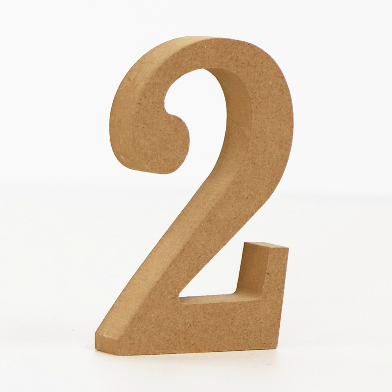 1 st 10 cm Hout Kleur Nummers  - Art And Craft Numbers recensie en prijs