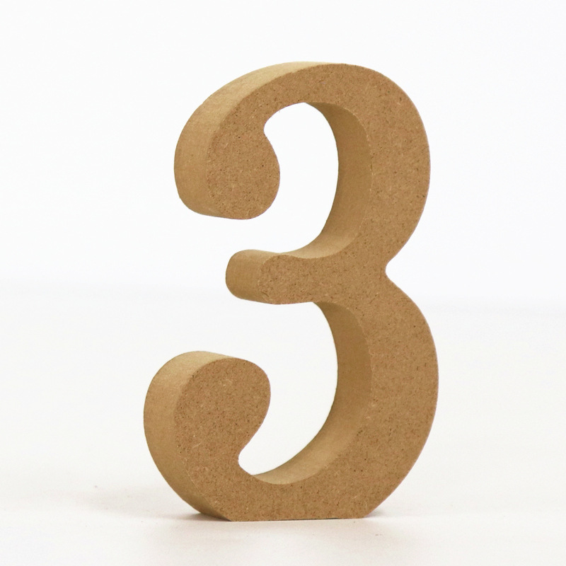 1 st 10 cm Hout Kleur Nummers  - Art And Craft Numbers recensie en prijs